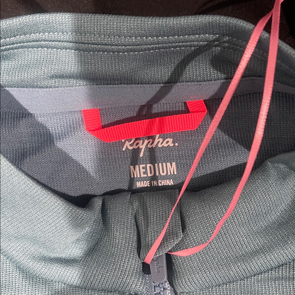 Rapha Light Teal Short Sleeve Cycling Jersey with Reflective Stripes - Picture 3 of 6